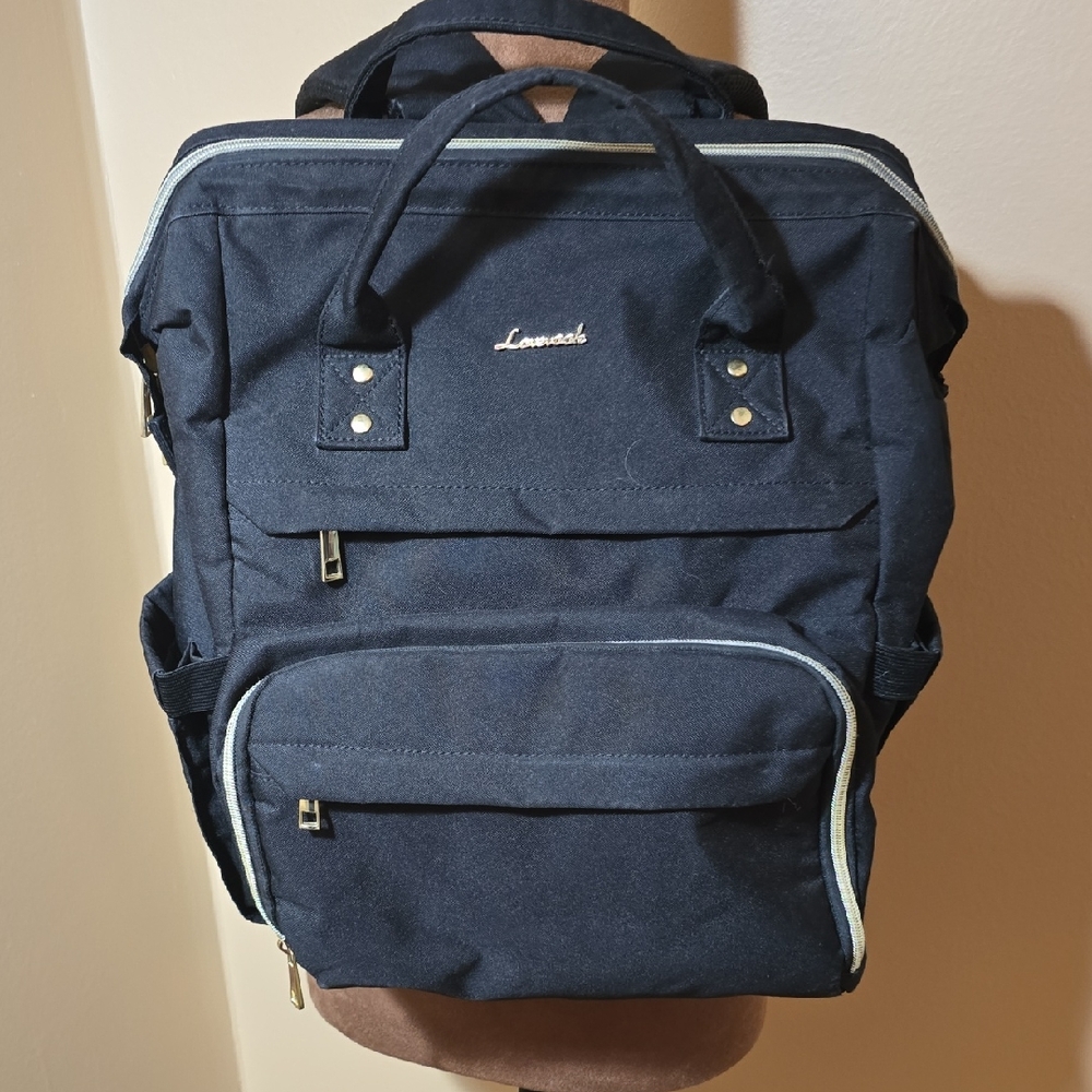 mark. Navy Blue Men's Backpack